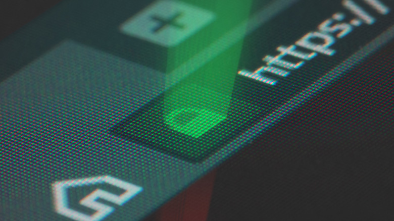 lock icon in website address bar