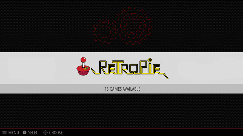 RetroPie configuration screen
