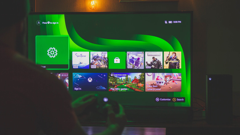 Xbox series x main menu