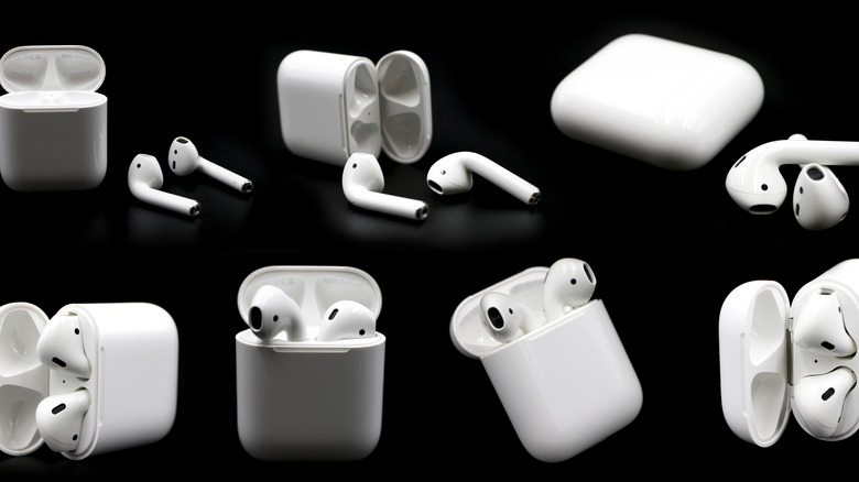 Many AirPods and cases
