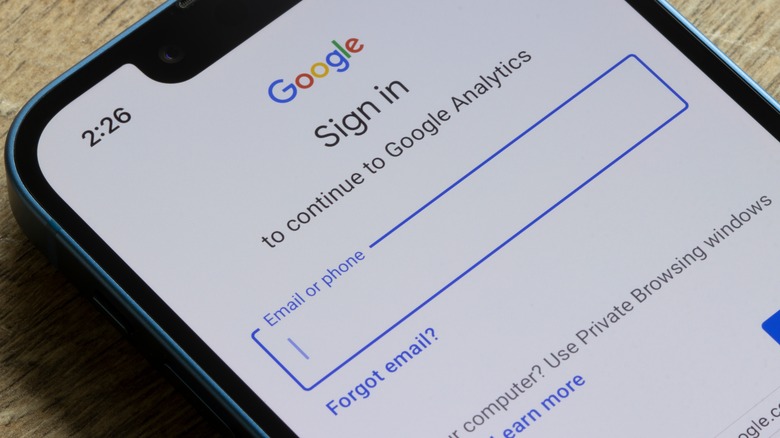 Google account sign in