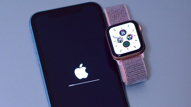 Apple Watch next to iPhone