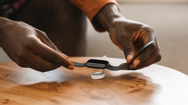 Charging an Apple Watch 