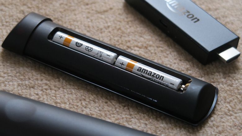 Fire TV Stick remote with batteries