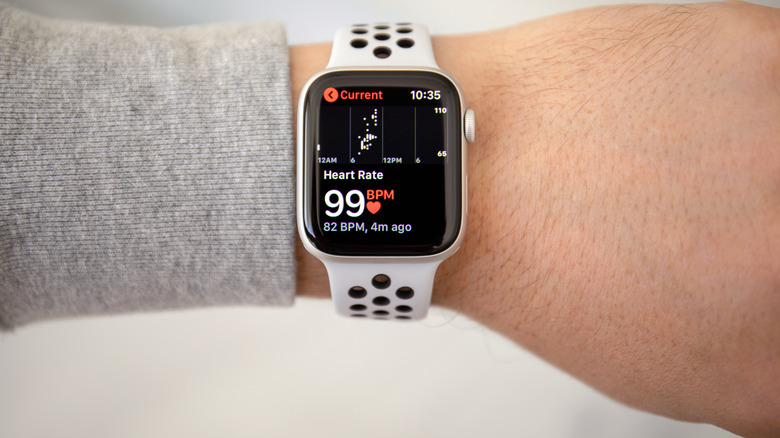Apple Watch on a wrist