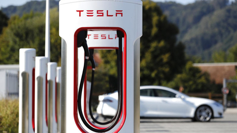 Tesla charging station