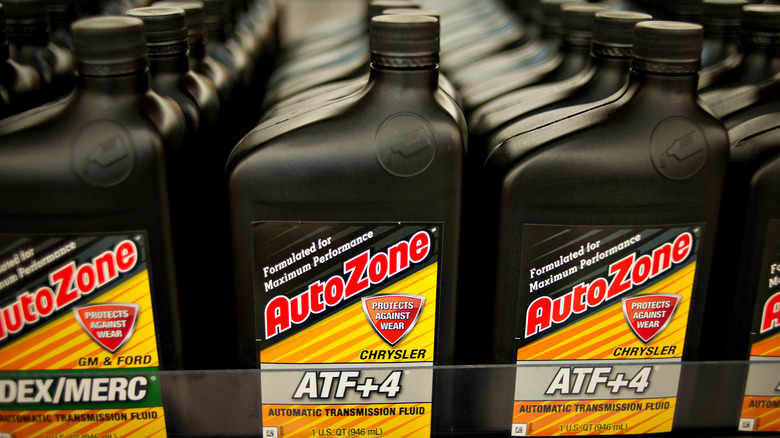 Automatic transmission fluid on store shelves