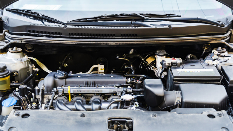 Vehicle with a clean engine bay
