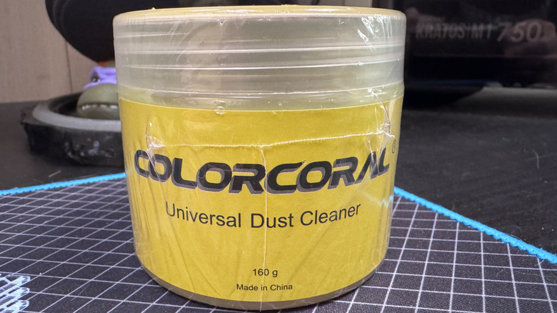 A close up shot of ColorCoral dust cleaning gel