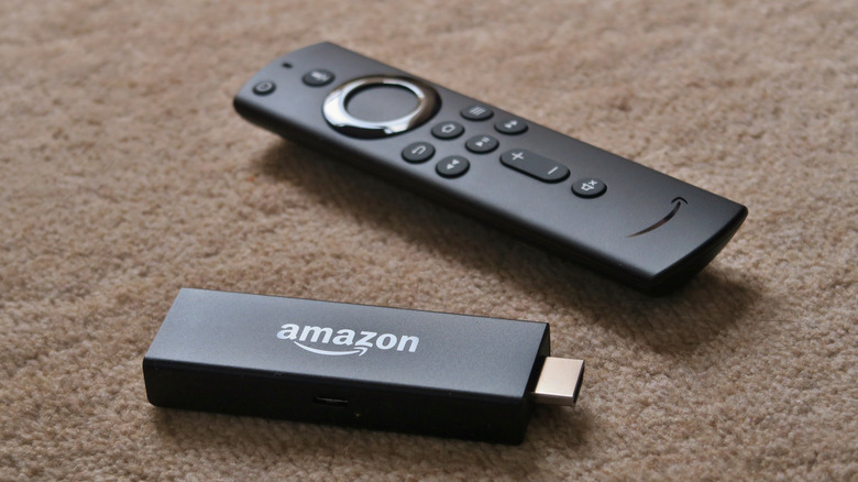 Amazon Fire TV Stick and remote