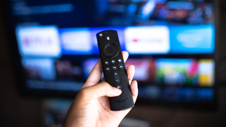 Fire TV remote hand