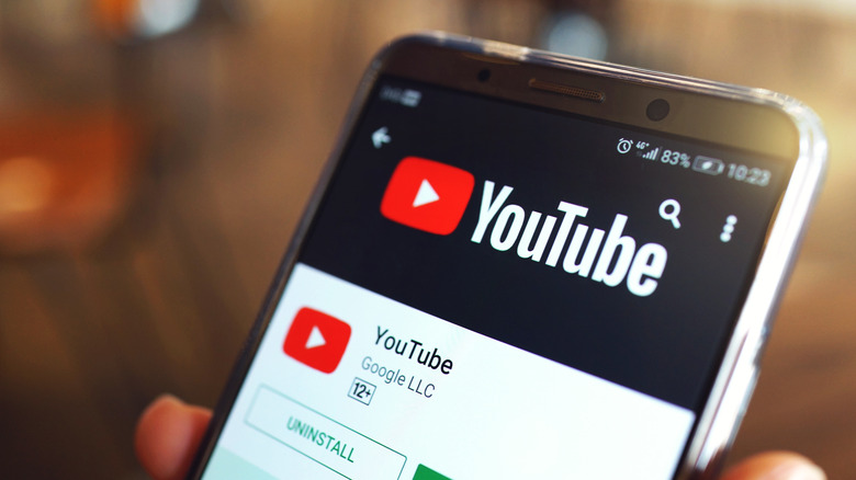 YouTube app Android phone