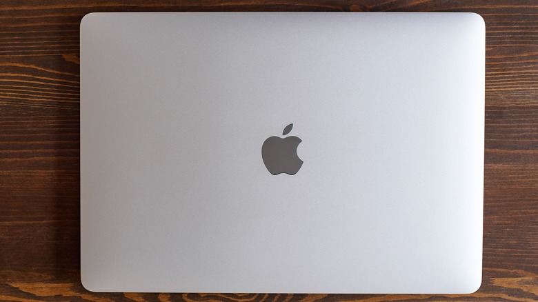Closed MacBook laptop