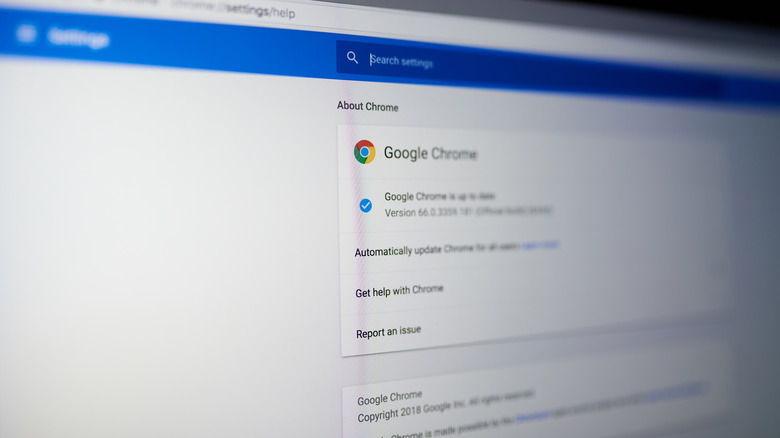 google chrome settings