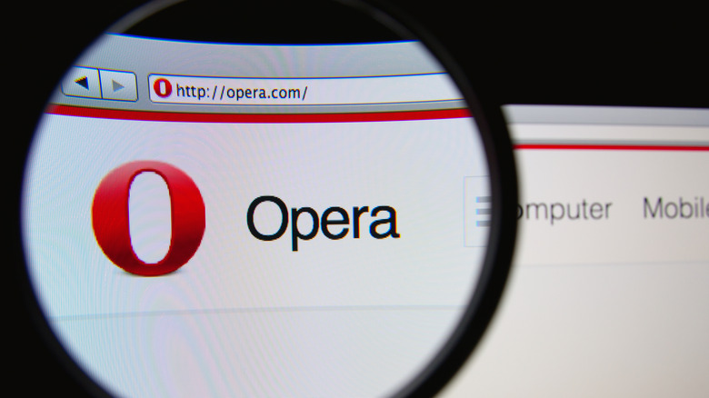 Opera browser under microscope