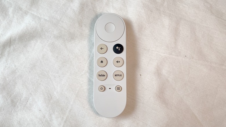 Chrome with Google TV remote control