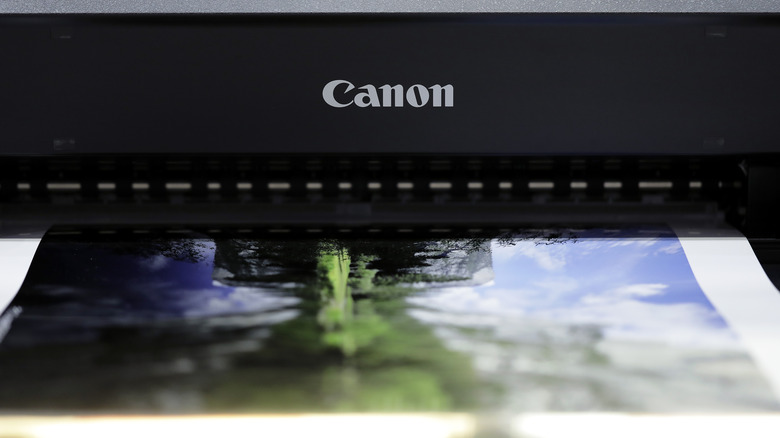 Photograph from Canon printer