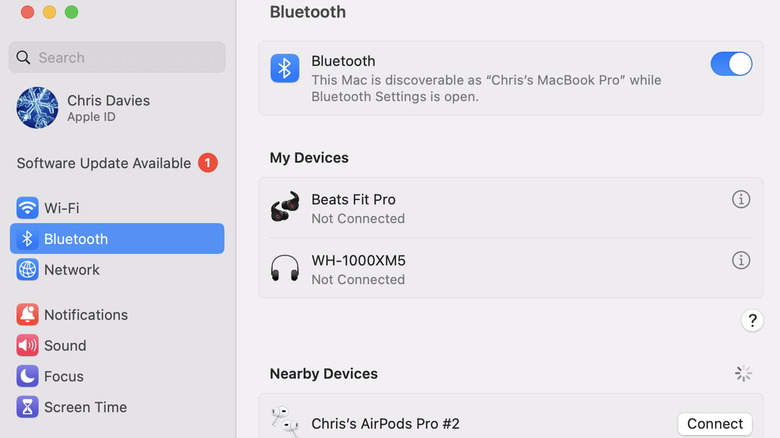 macbook bluetooth preferences