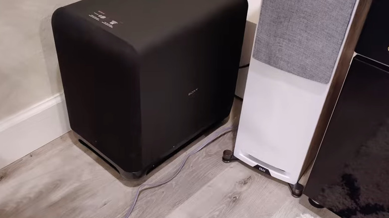 Sony SA-SW5 installed in home theater