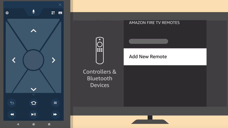 Fire TV app used as remote demo
