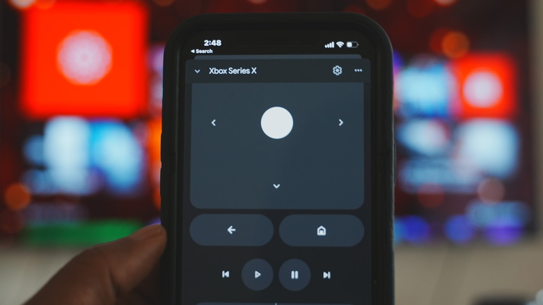 Xbox controls on Google Home app