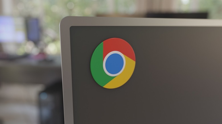 google chrome logo laptop
