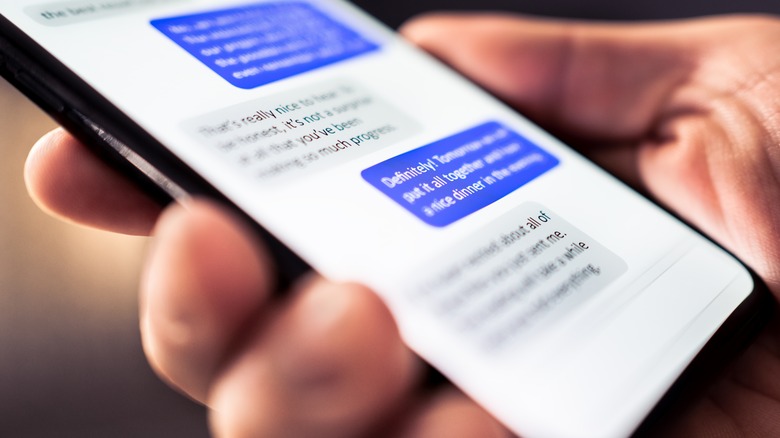 text conversation on phone