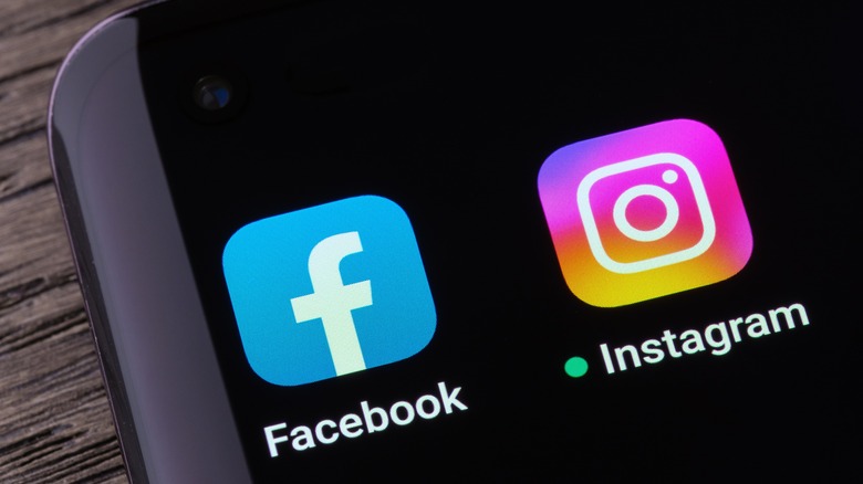 facebook instagram app icons