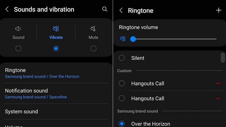 ringtone settings