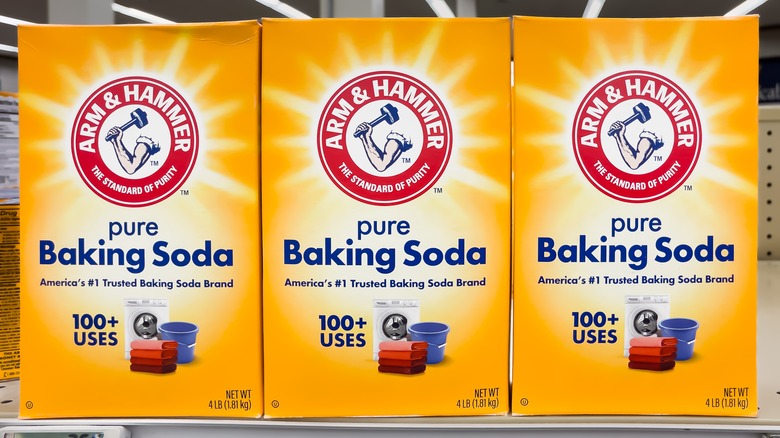 Arm & Hammer baking soda boxes