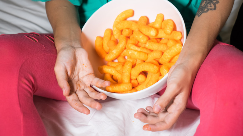 Cheeto fingers