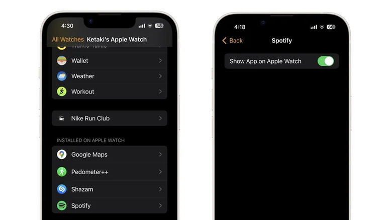 Removing apps on the Apple Watch using an iPhone