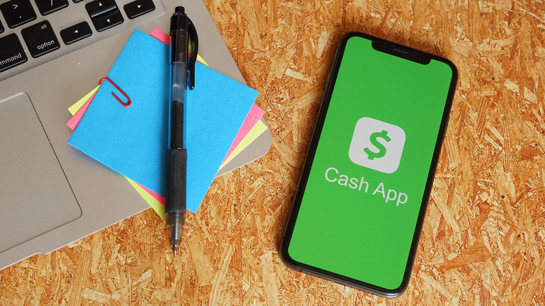 cash app phone laptop notes