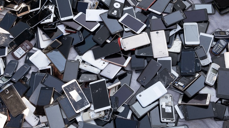 various old phones