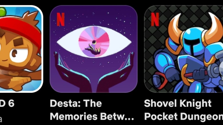 Netflix games library screenshot