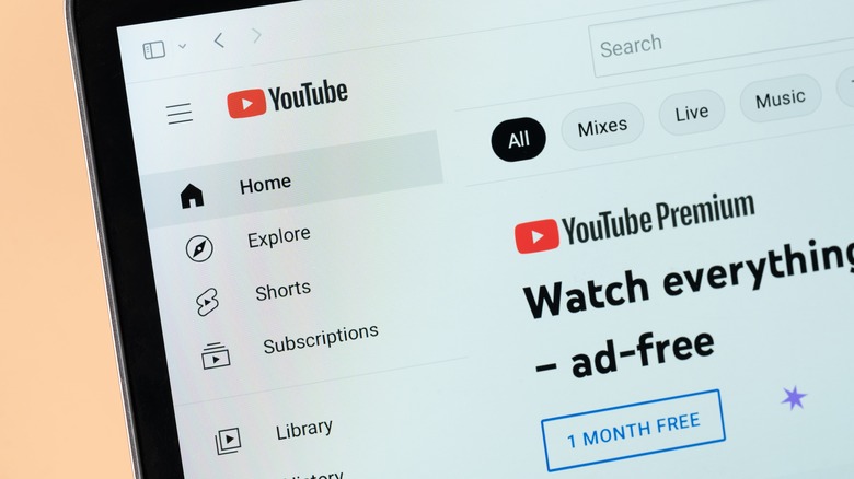 YouTube Premium subscription