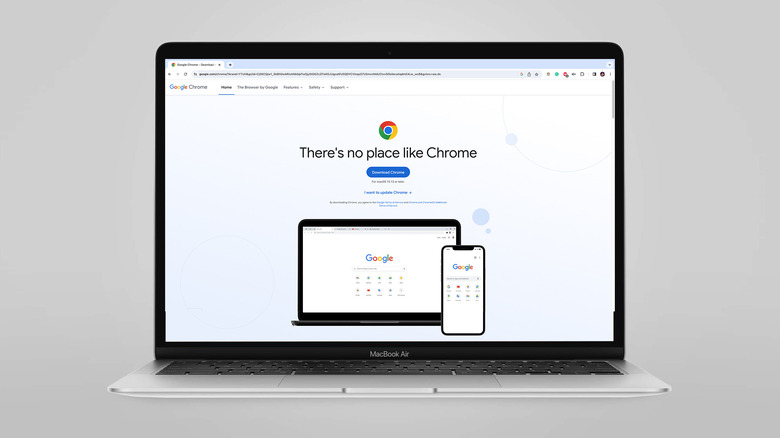Google Chrome on MacBook Air