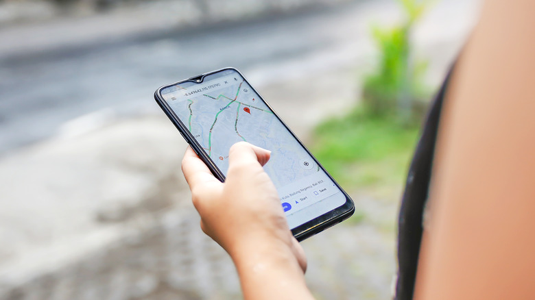 Google Maps on smartphone