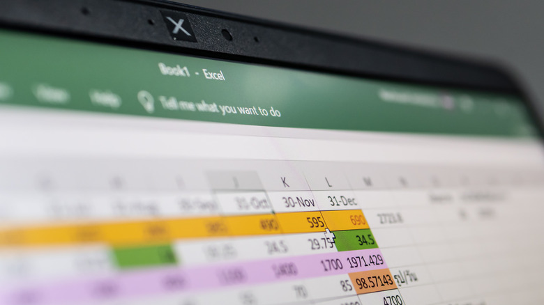 foto de uma tela de computador exibindo o Microsoft Excel