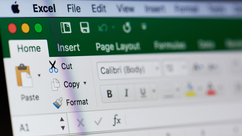 photo of macOS screen displaying Excel