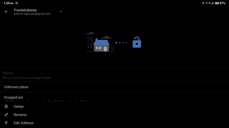 Smart Lock delete trusted place