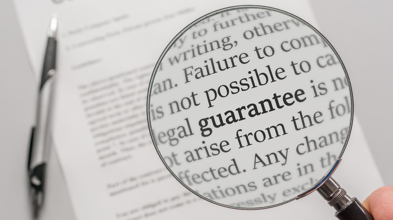 Fine print magnified illustration