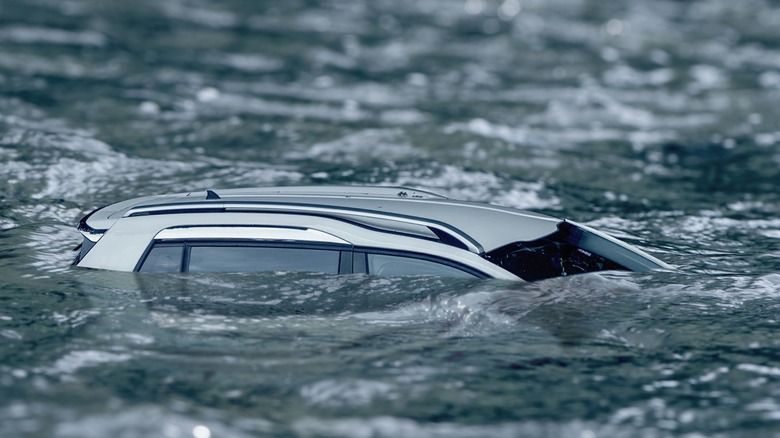 A sinking vehicle