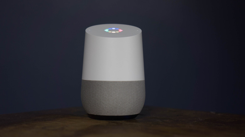 Google Home in dark