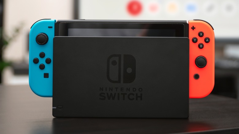 Nintendo Switch in dock