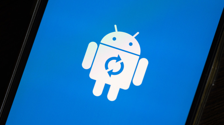 Android reset blue screen