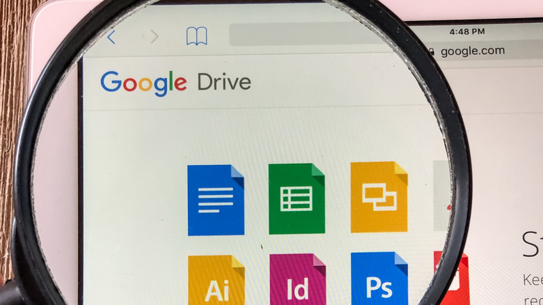 google sheets on tablet