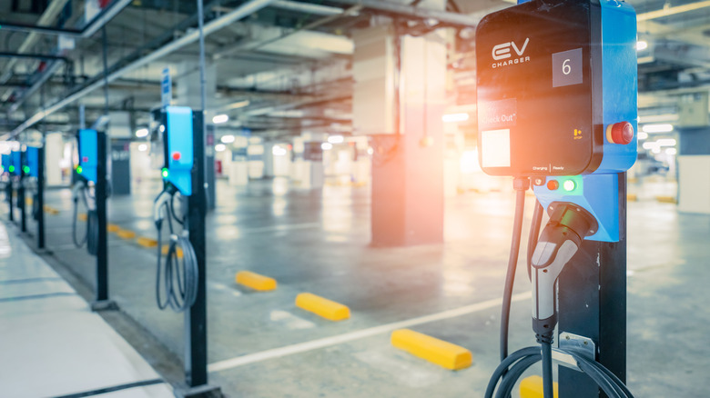 EV charging garage