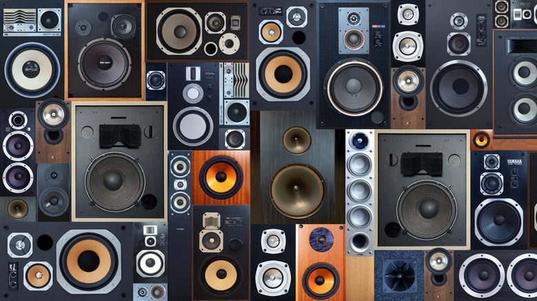 Wall of speakers