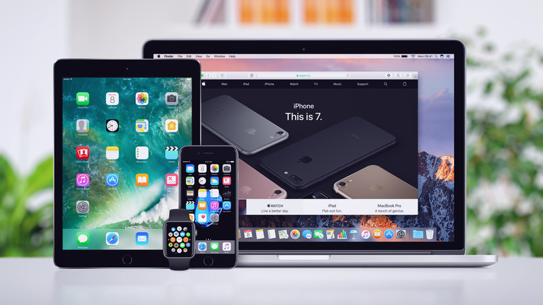 Safari on iPhone, iPad and MacBook
